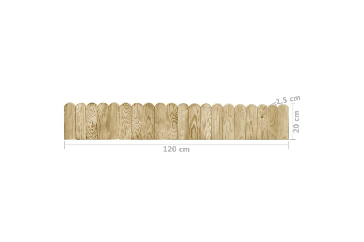 vidaXL 3053643 Border Rolls 3 Pcs 120cm Impregnated Pinewood-6