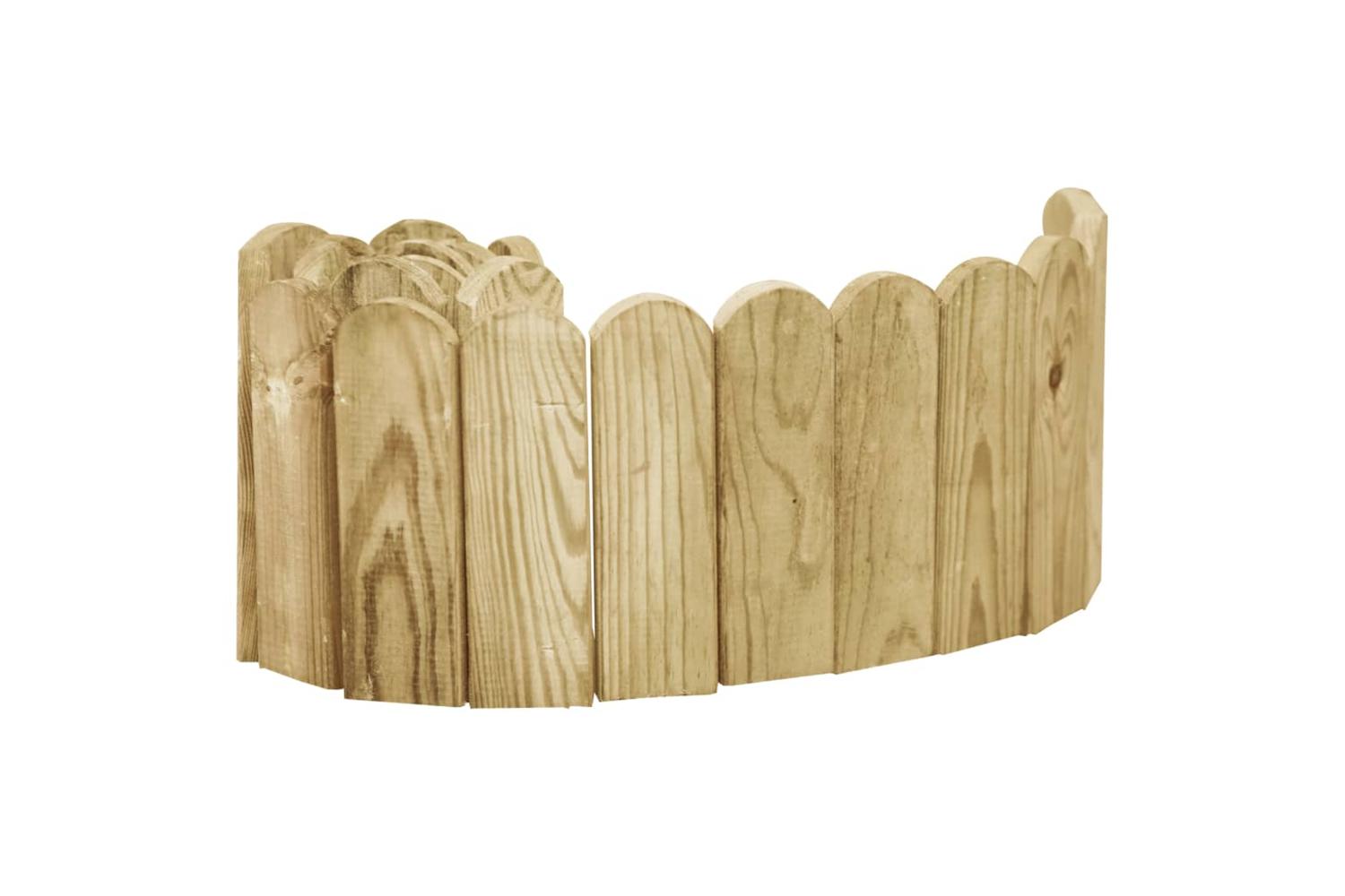 vidaXL 49105 Border Roll Green 120cm Impregnated Pinewood-2
