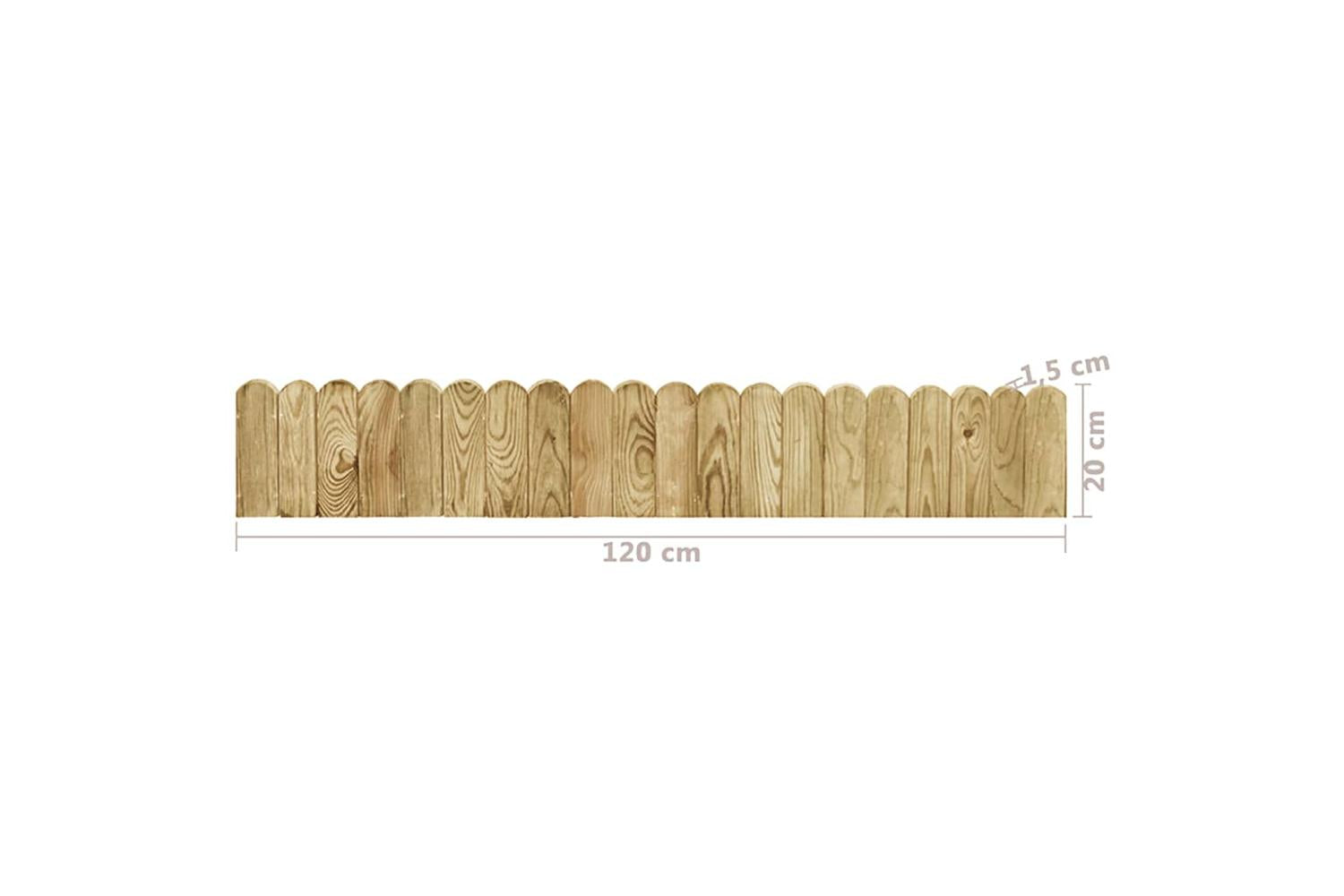 vidaXL 49105 Border Roll Green 120cm Impregnated Pinewood-5