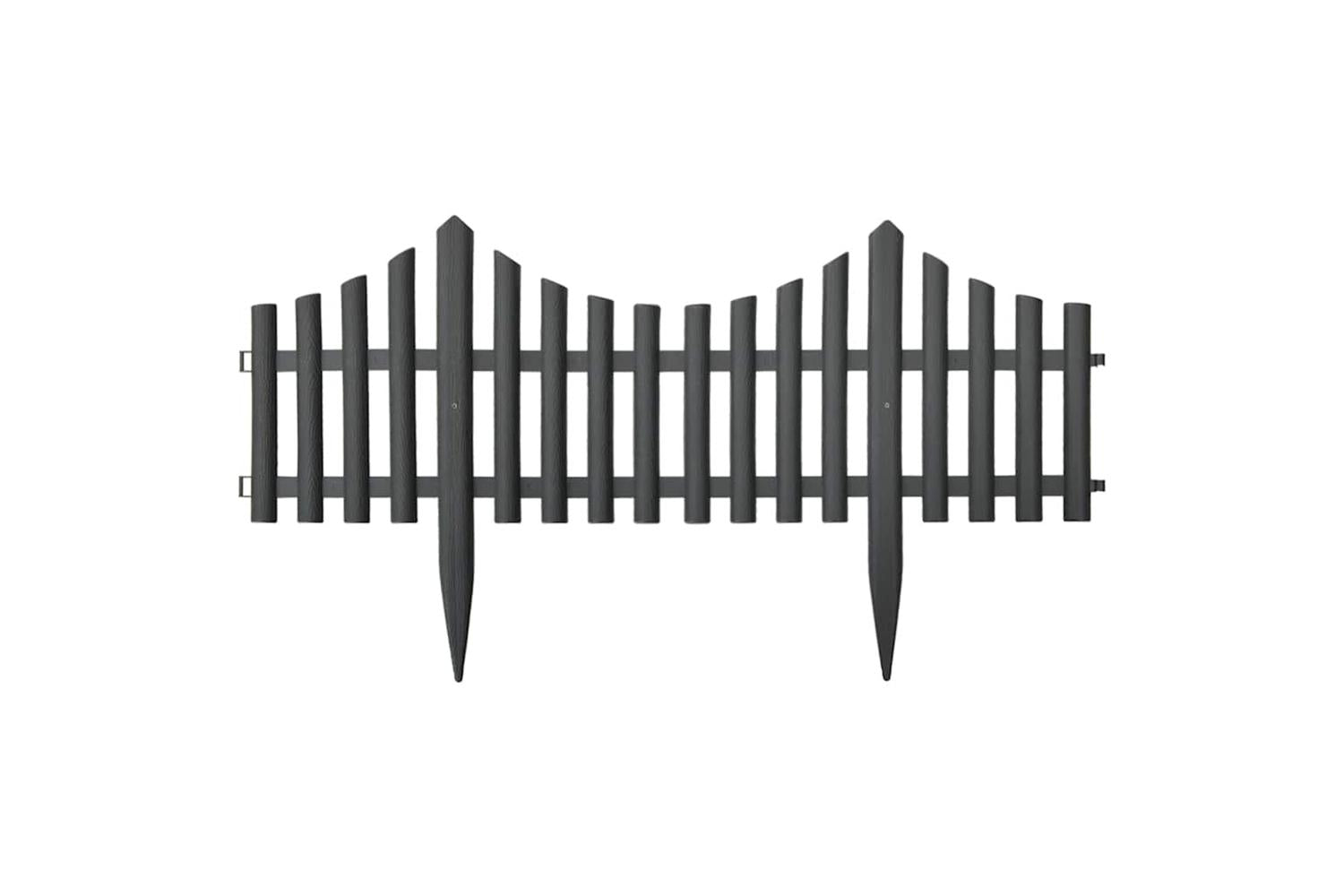 Vidaxl 314682 Lawn Edgings 17 Pcs Anthracite 10 M Pp-3