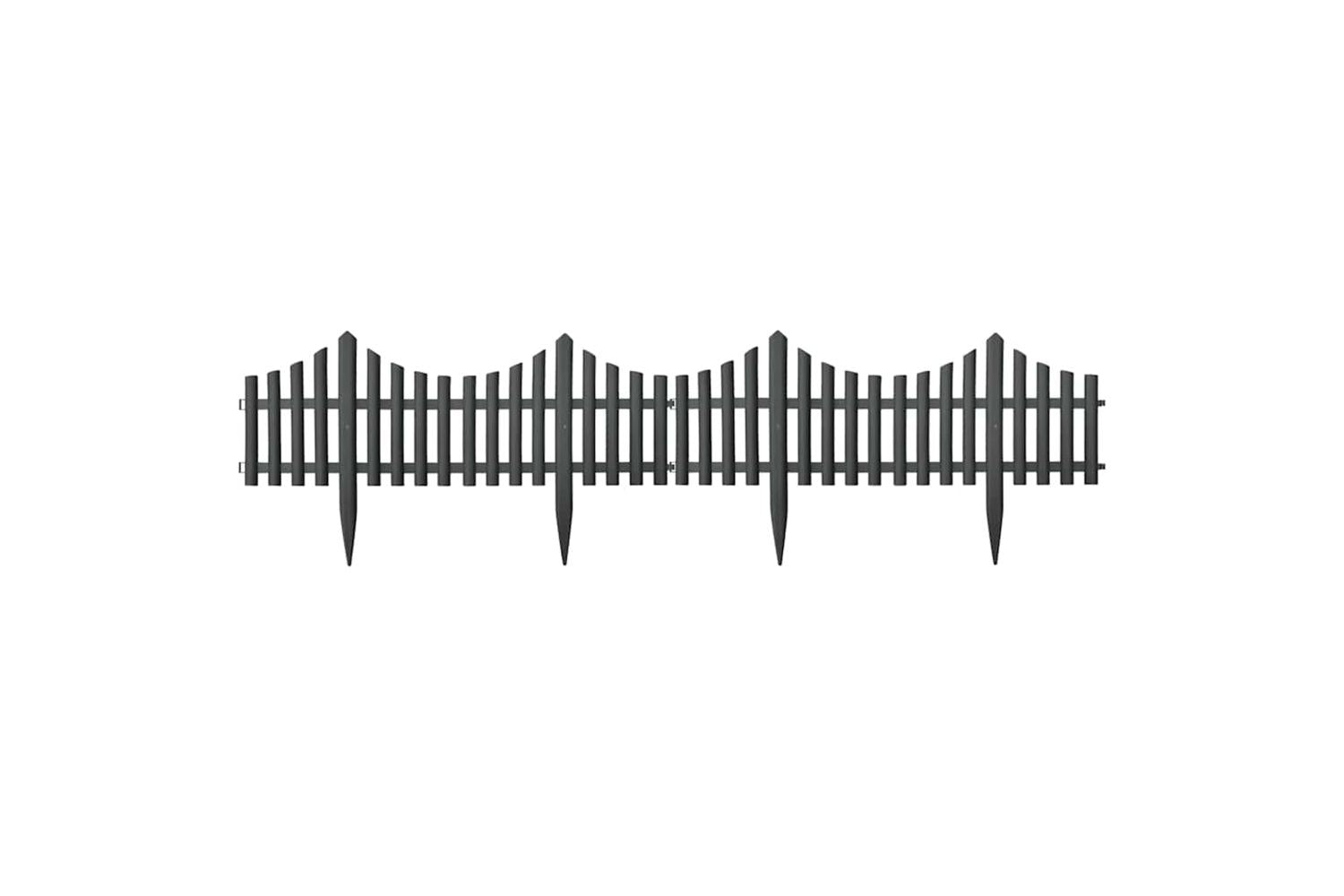 Vidaxl 314682 Lawn Edgings 17 Pcs Anthracite 10 M Pp-4