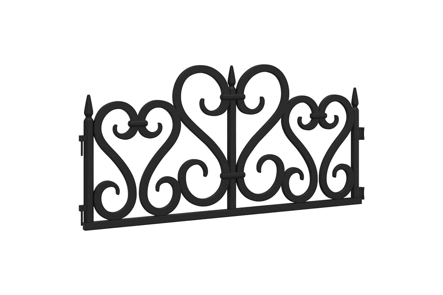 Vidaxl 318301 Lawn Edgings 17 Pcs Black 10 M Pp-3