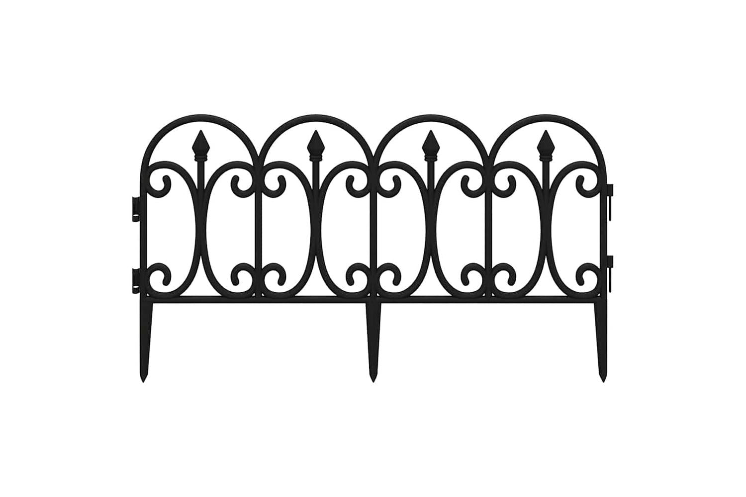 Vidaxl 318293 Lawn Edgings 17 Pcs Black 10 M Pp-4