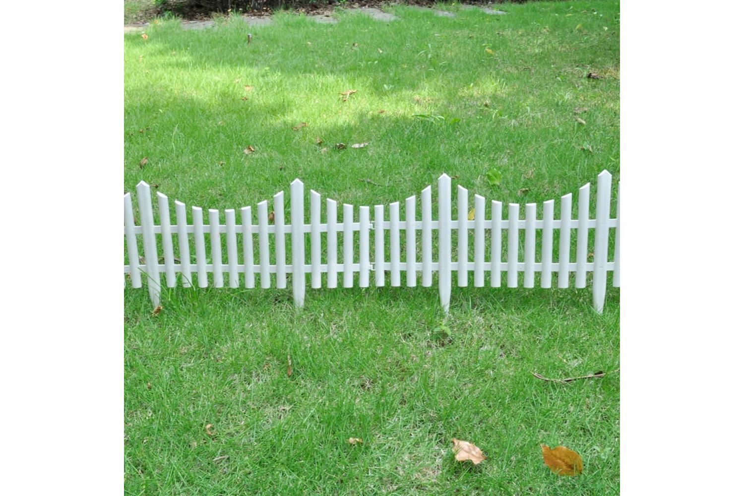 Vidaxl 41227 White Lawn Divider 17 Pcs / 10 M-5
