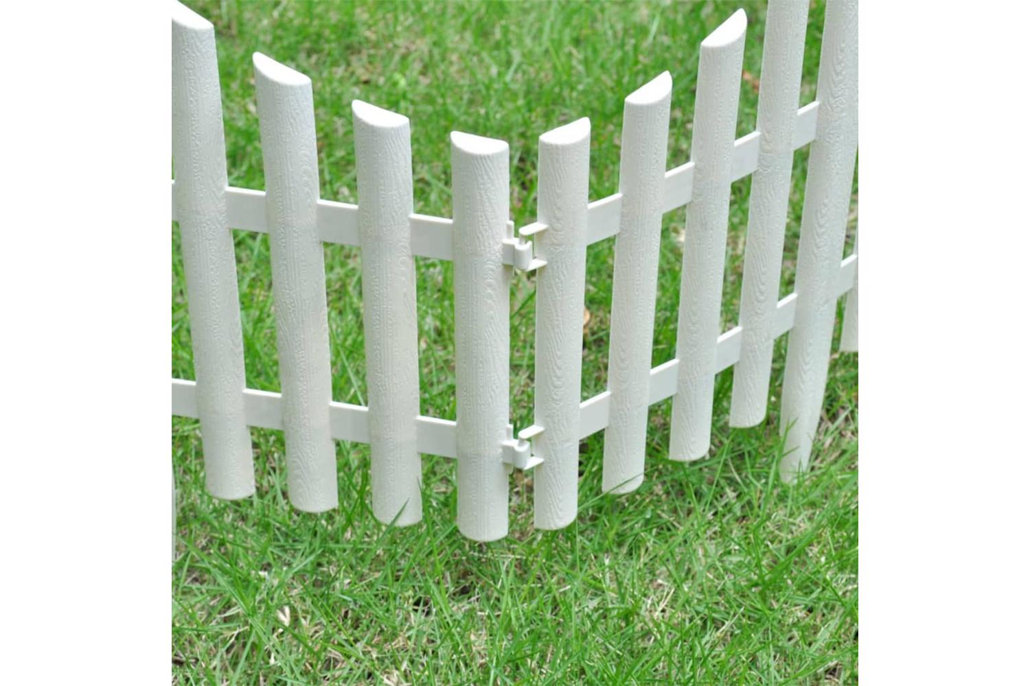 Vidaxl 41227 White Lawn Divider 17 Pcs / 10 M-6
