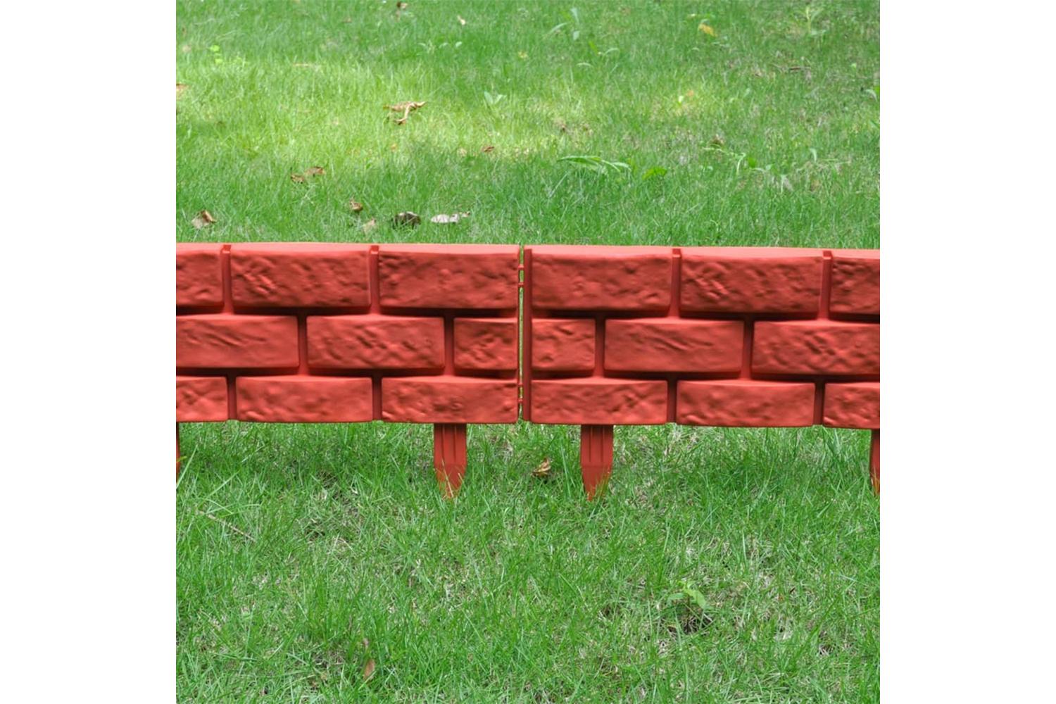 Vidaxl 141257 Lawn Divider With Brick Design 11 Pcs-8