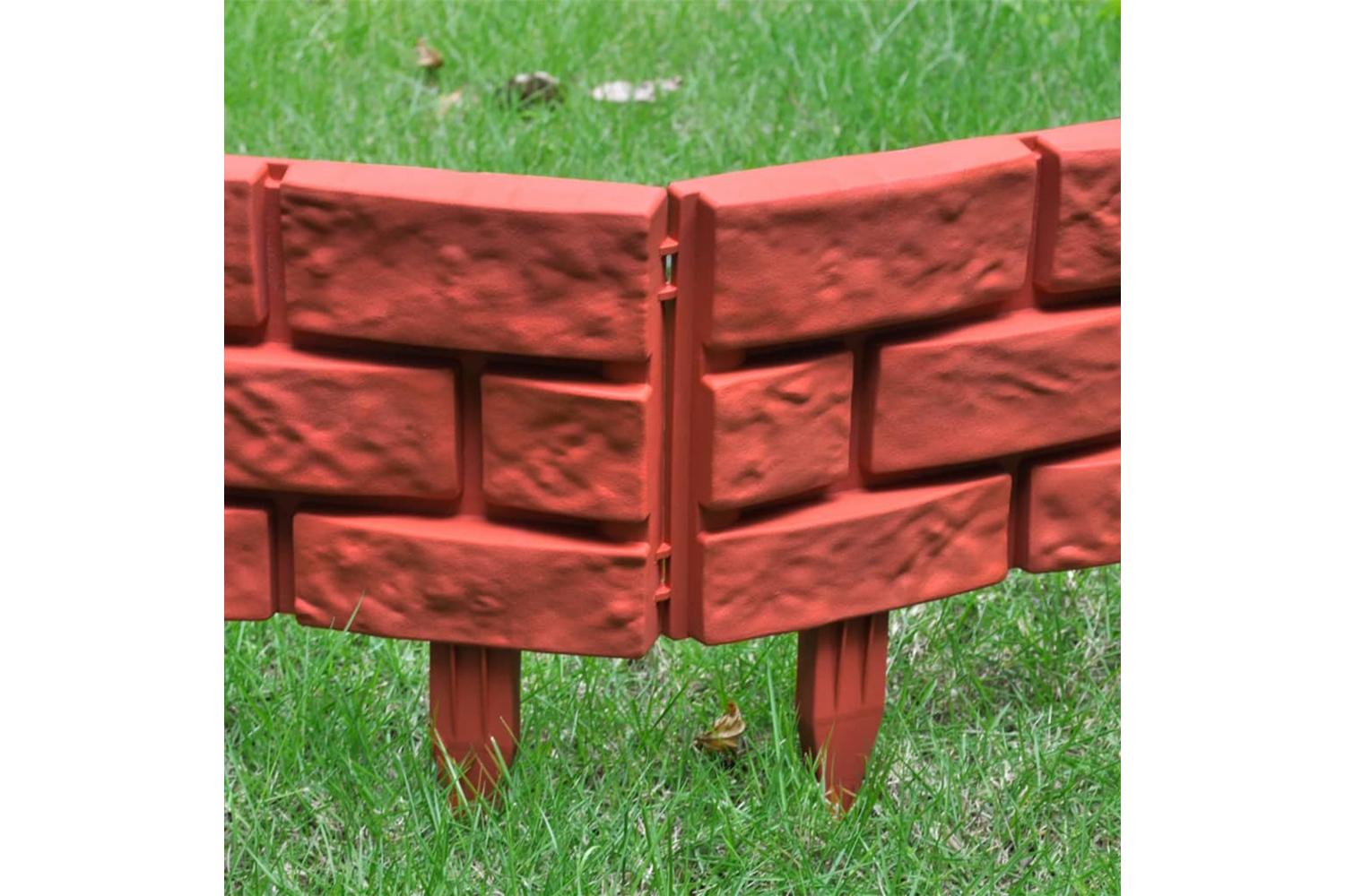 Vidaxl 141257 Lawn Divider With Brick Design 11 Pcs-9