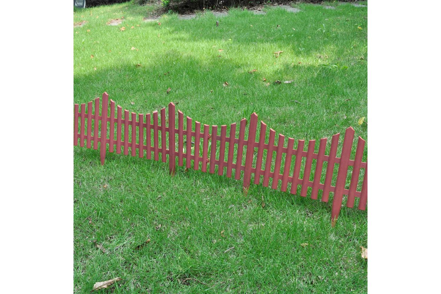 Vidaxl 41228 17 Pcs Lawn Dividers 10 M Brown-5