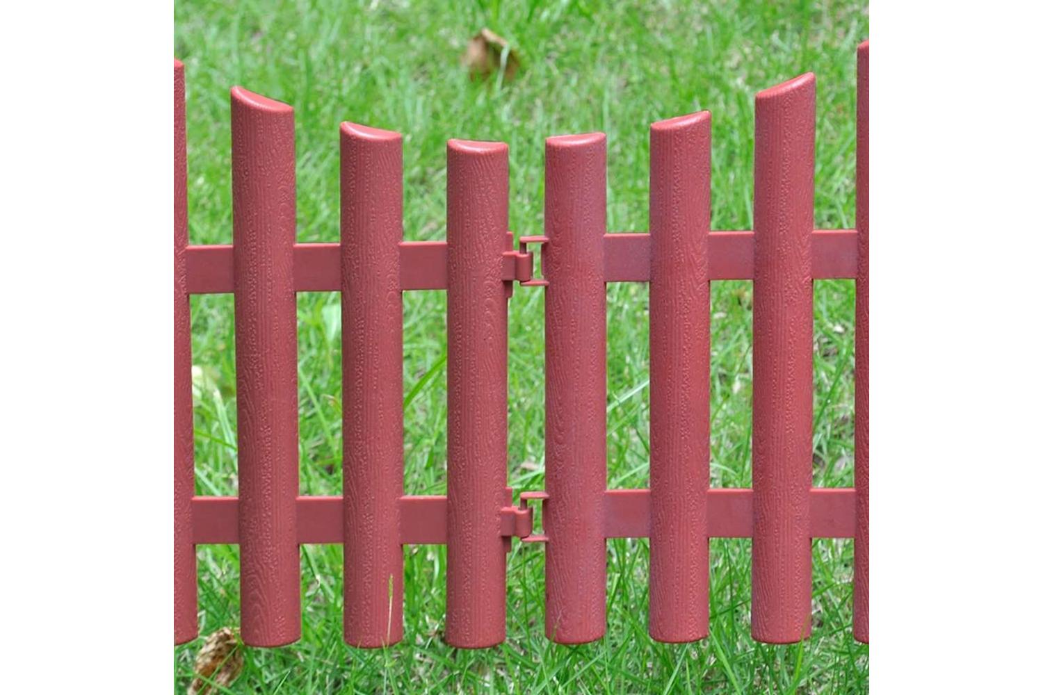 Vidaxl 41228 17 Pcs Lawn Dividers 10 M Brown-6
