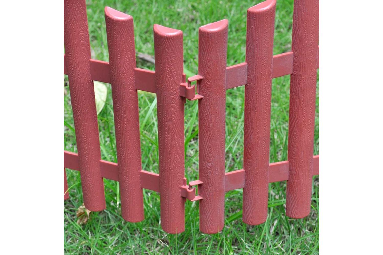 Vidaxl 41228 17 Pcs Lawn Dividers 10 M Brown-7