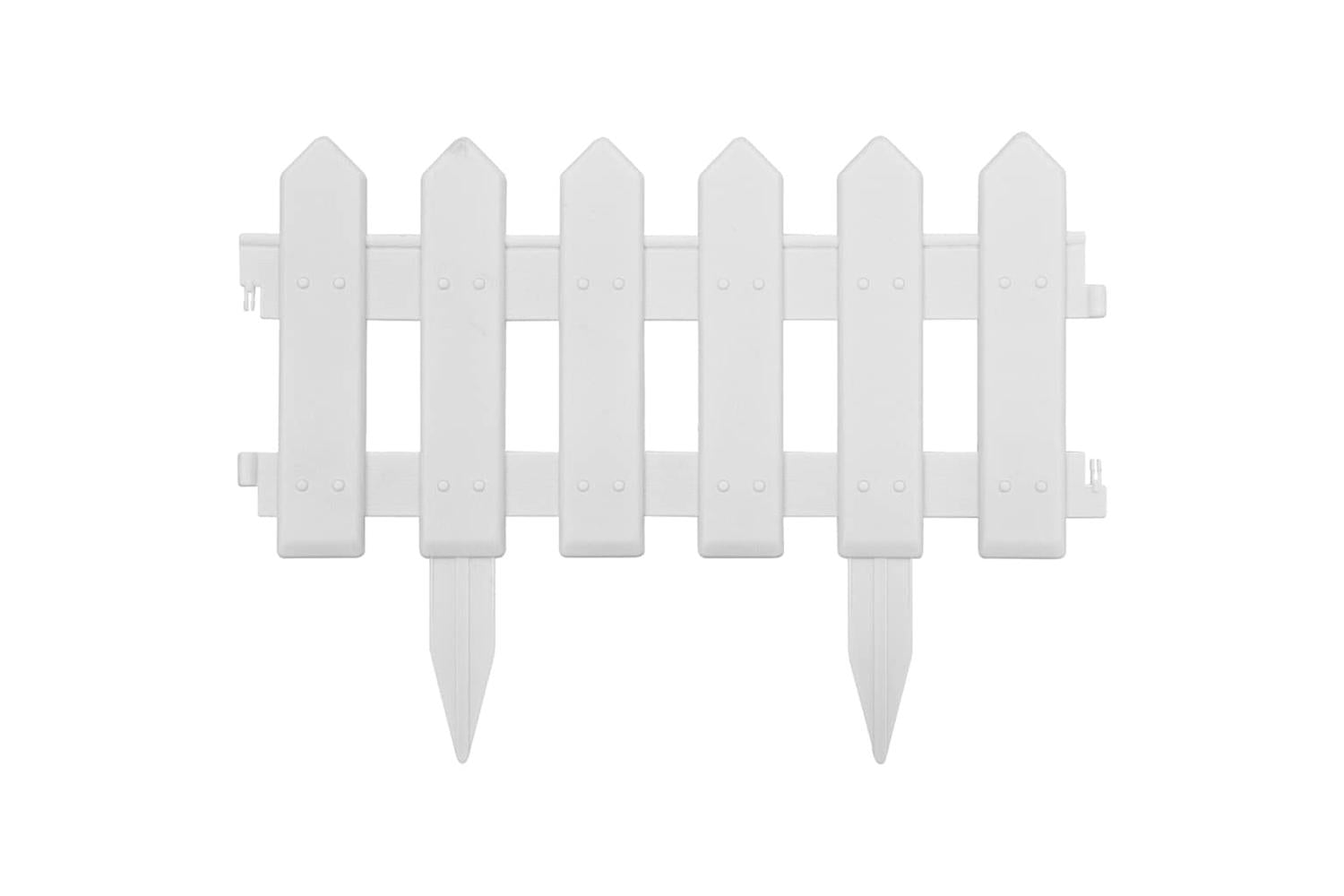 Vidaxl 48616 Lawn Edgings 25 Pcs White 10 M Pp-3