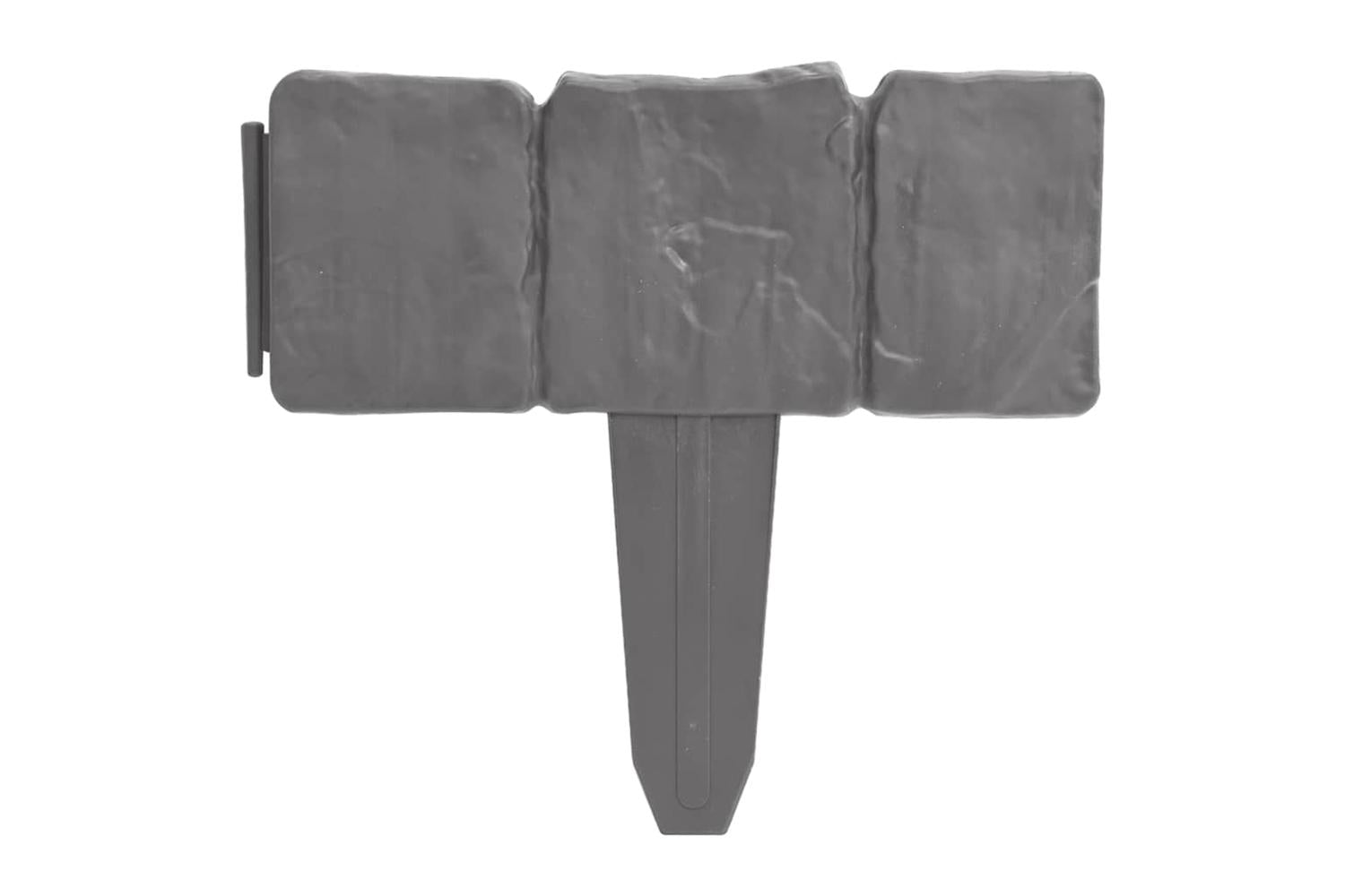 Vidaxl 40917 Plastic Garden / Lawn Fence Stone Look 41 Pcs 10 M-3