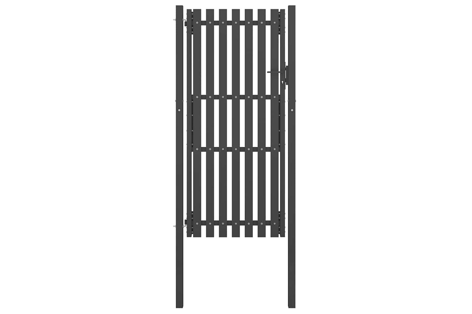 Vidaxl 146332 Garden Fence Gate Steel 1x2.5 M Anthracite