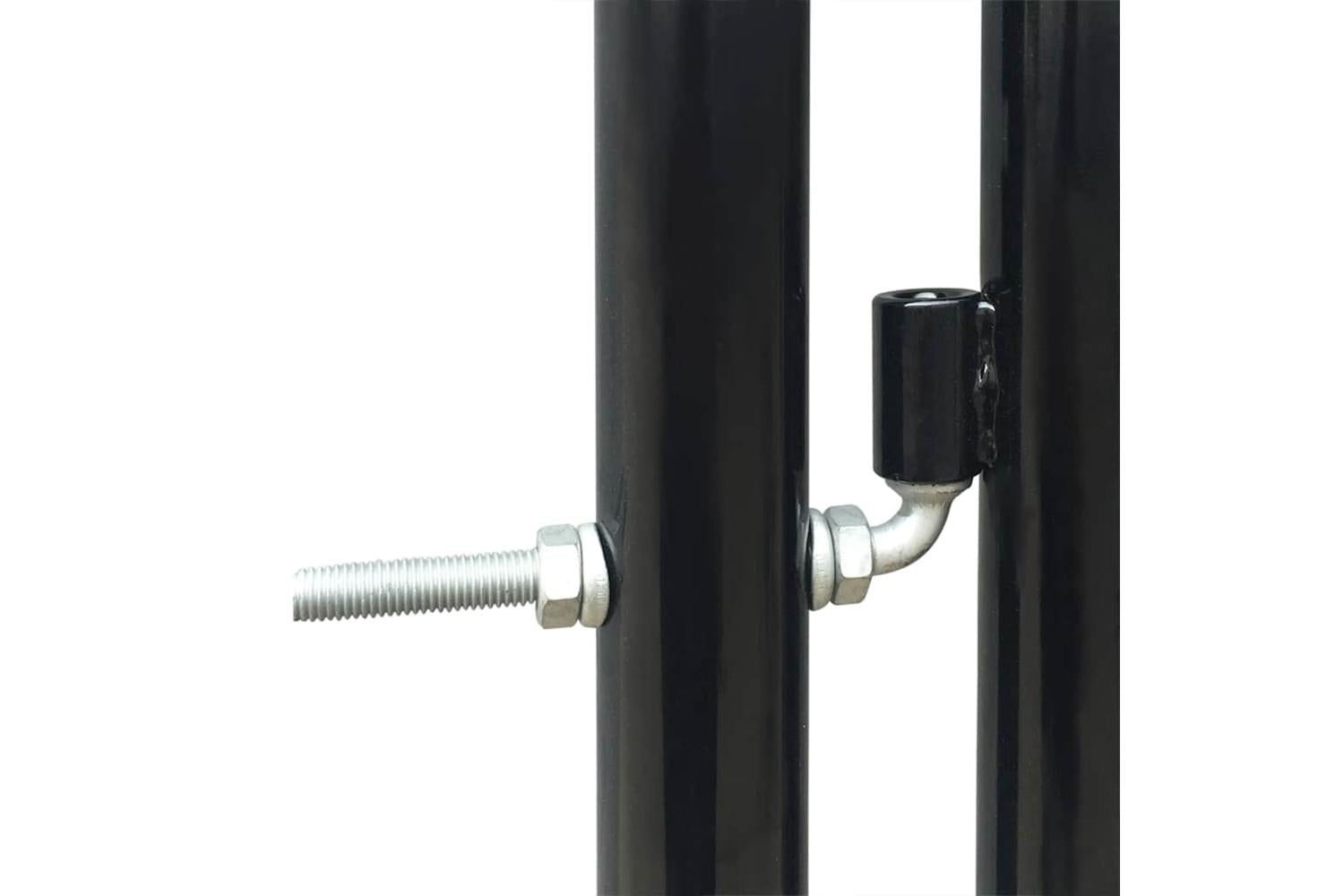 vidaXL 141694 Black Double Door Fence Gate 300 X 225cm-3