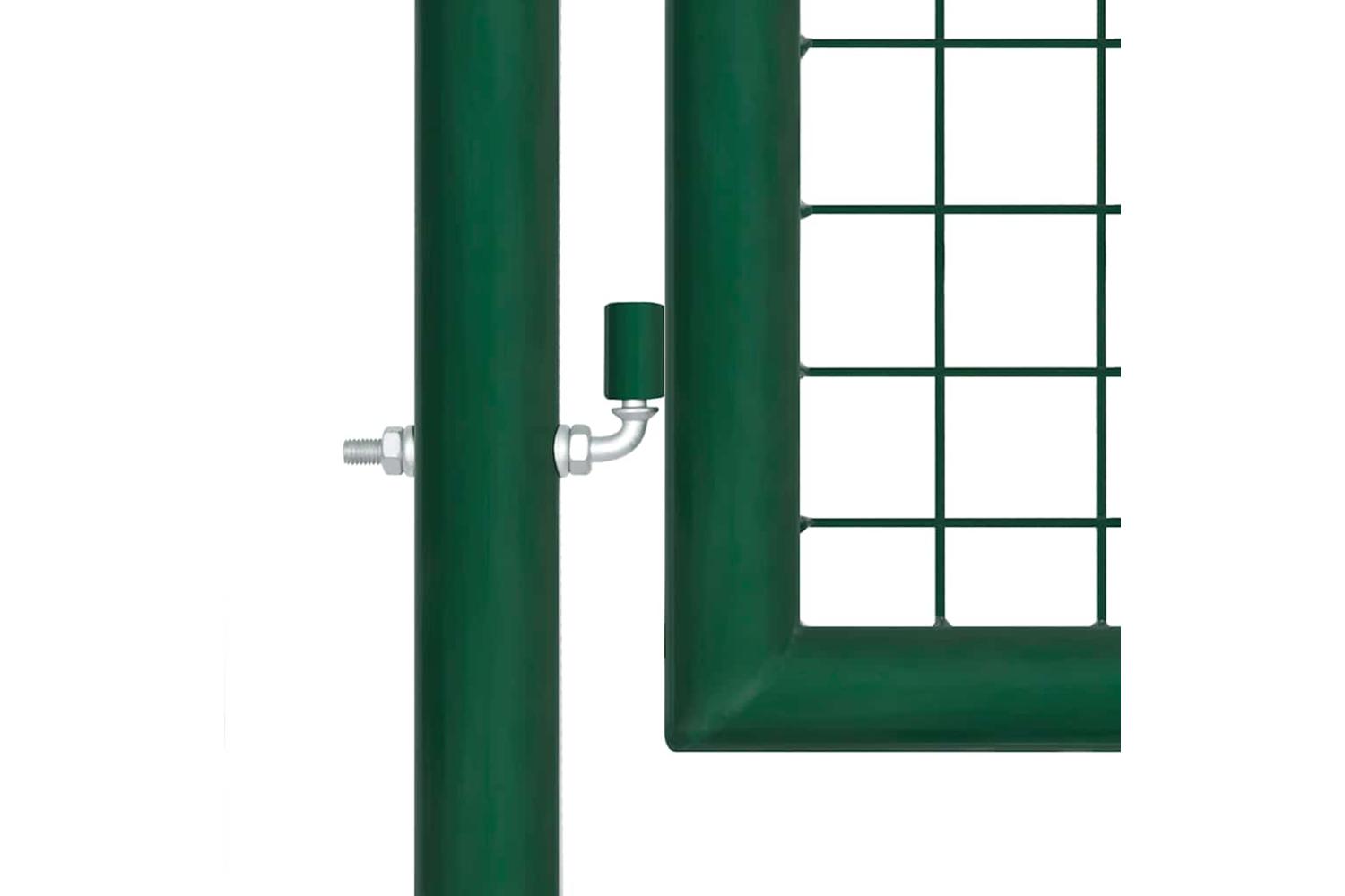 vidaXL 144304 Garden Gate Steel 350x75cm Green-5