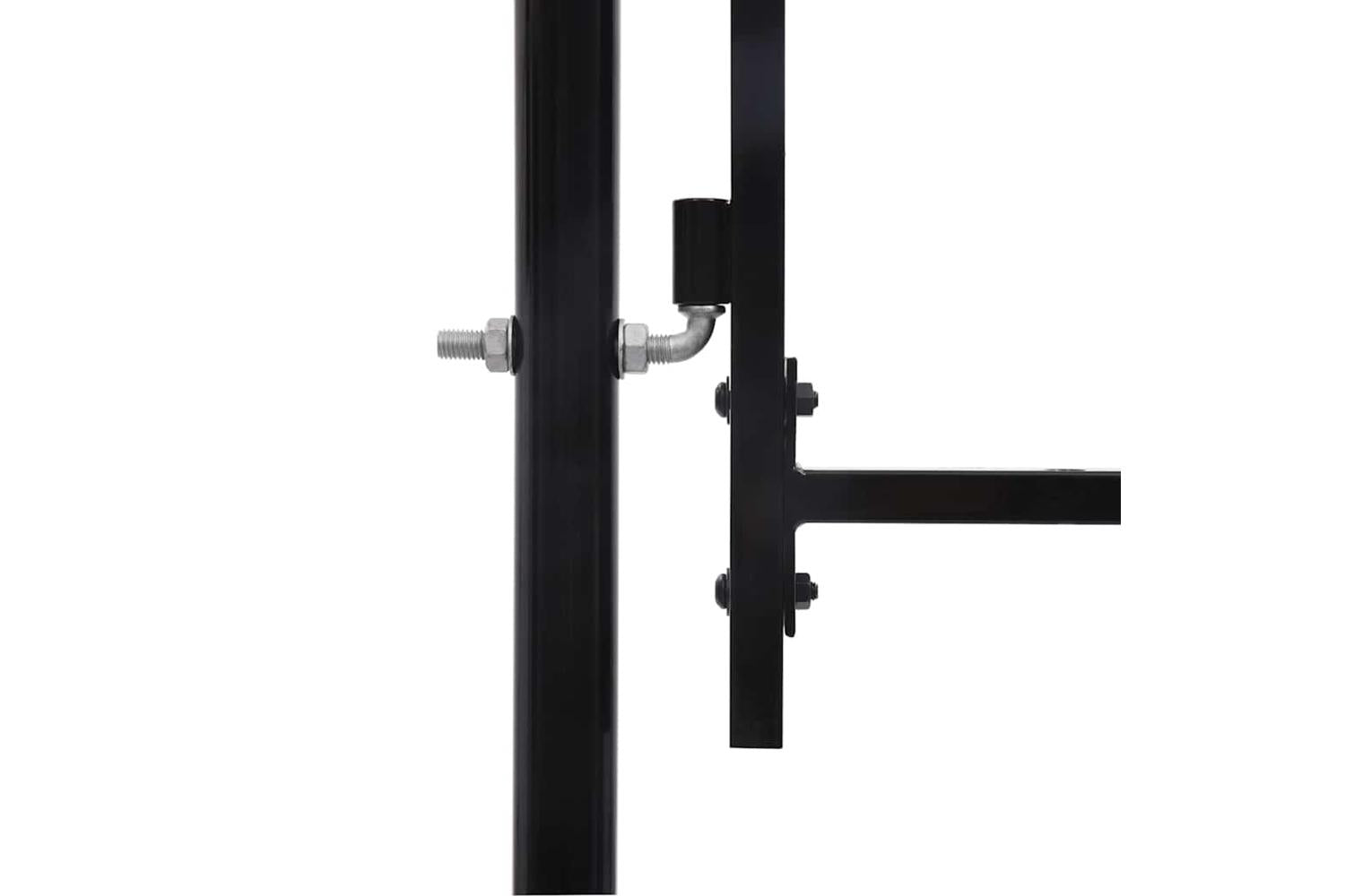 Vidaxl 146031 Fence Gate Single Door With Arched Top Steel 1x1.5 M Black-4