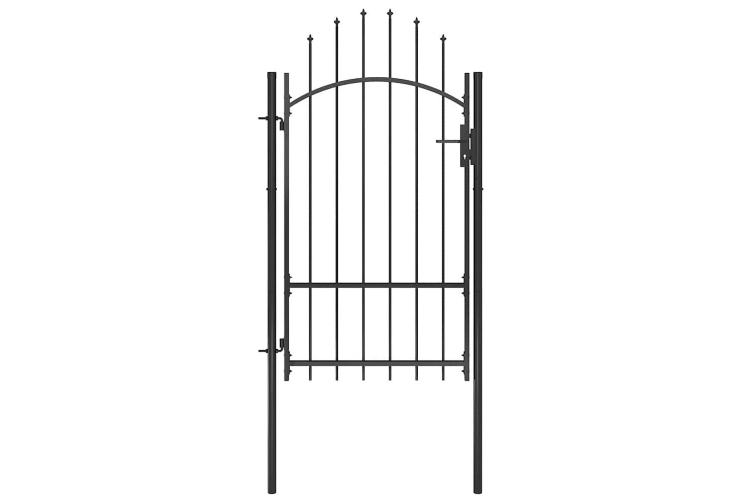 Vidaxl 146320 Garden Gate Steel 1x2.2 M Black-2