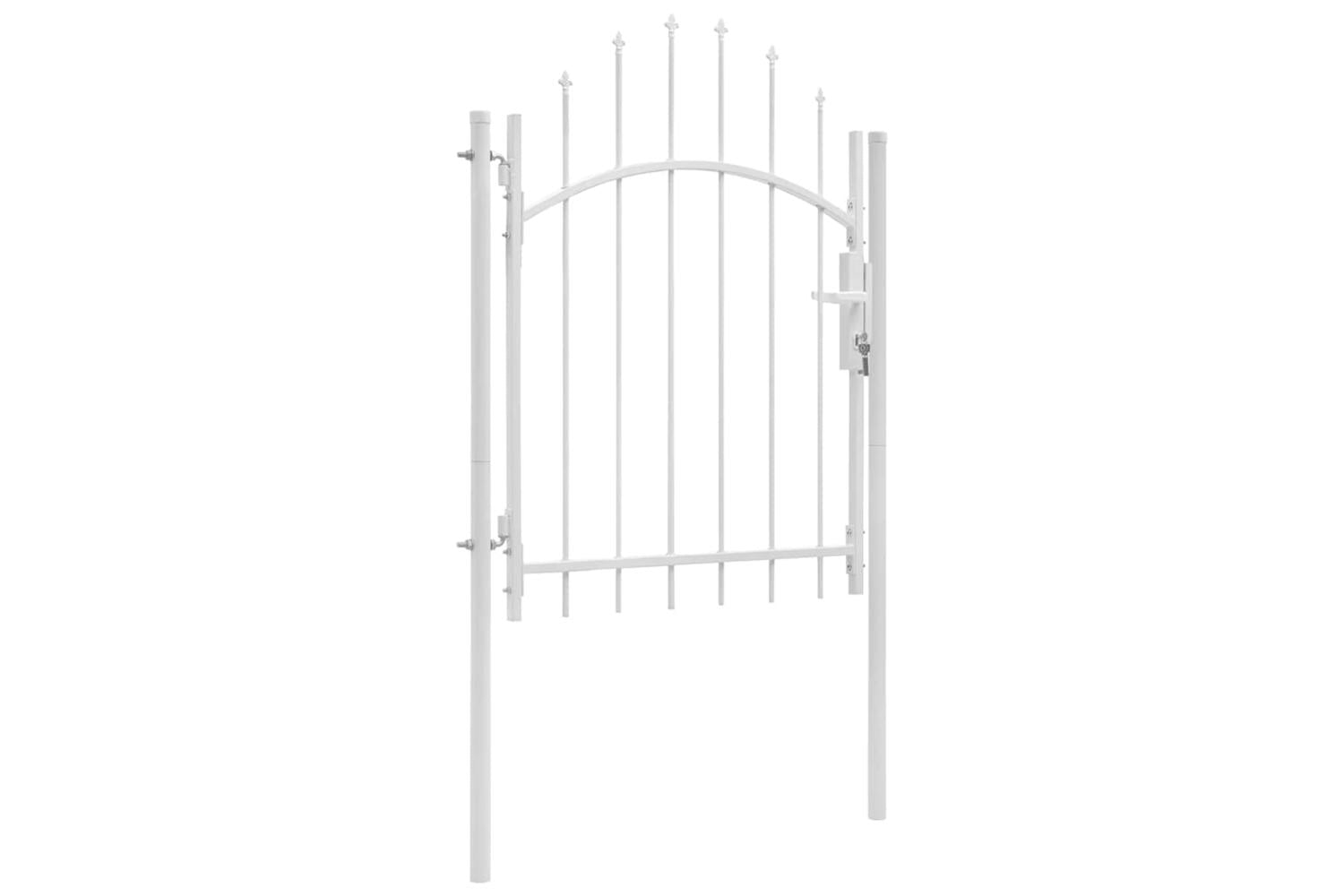 Vidaxl 143065 Garden Gate Steel 1x2 M White
