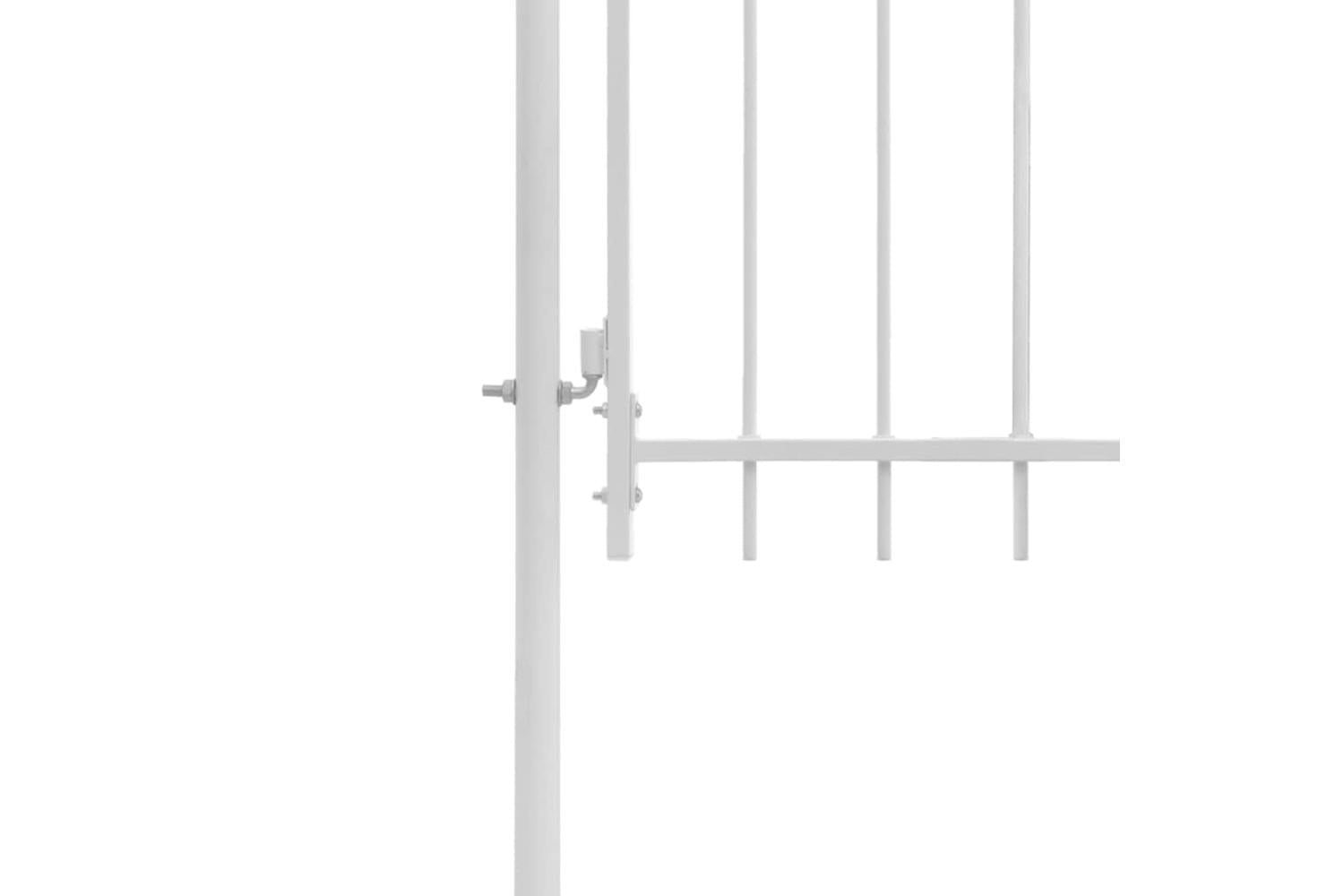 Vidaxl 143065 Garden Gate Steel 1x2 M White-3
