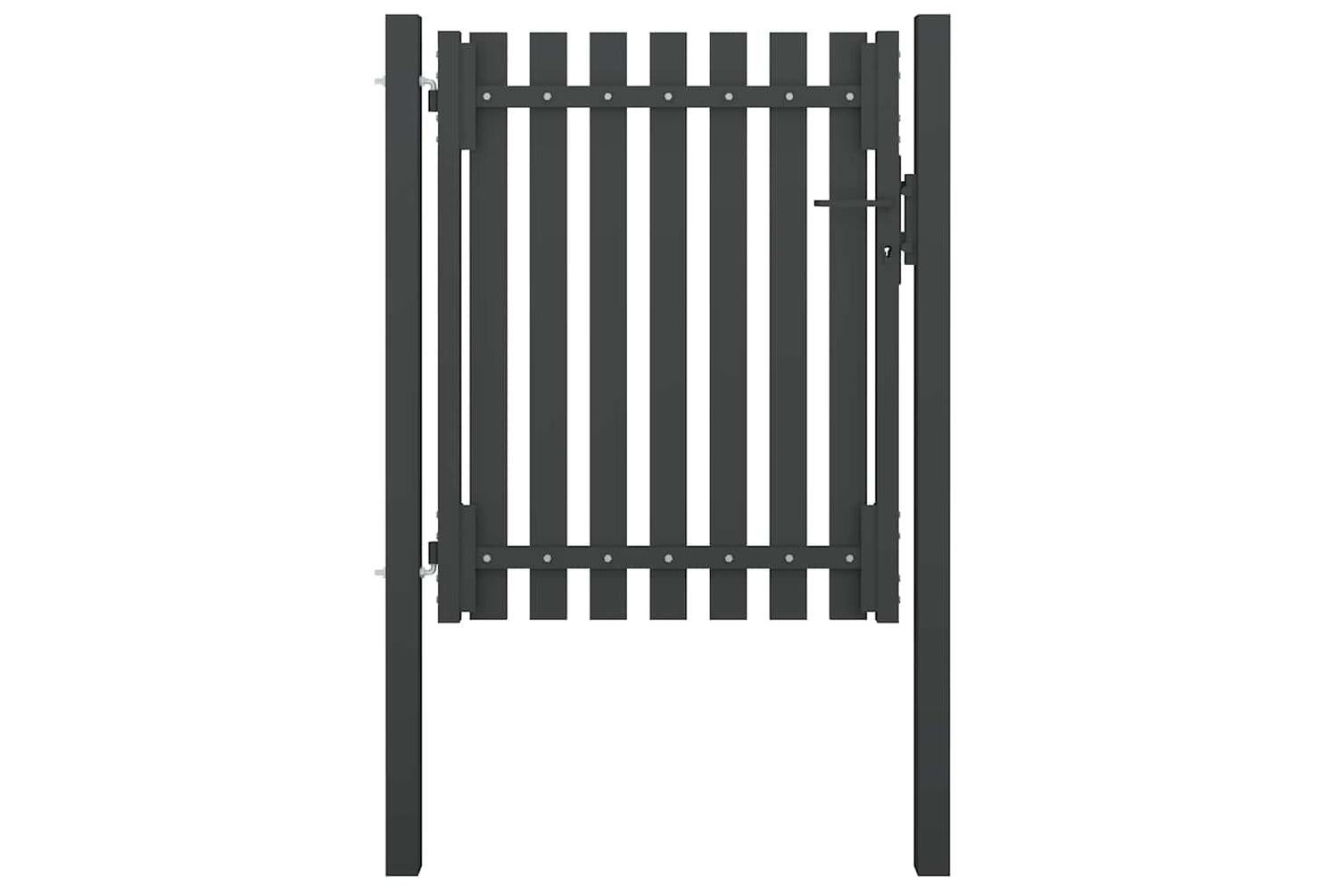 Vidaxl 146328 Garden Fence Gate Steel 1x1.5 M Anthracite