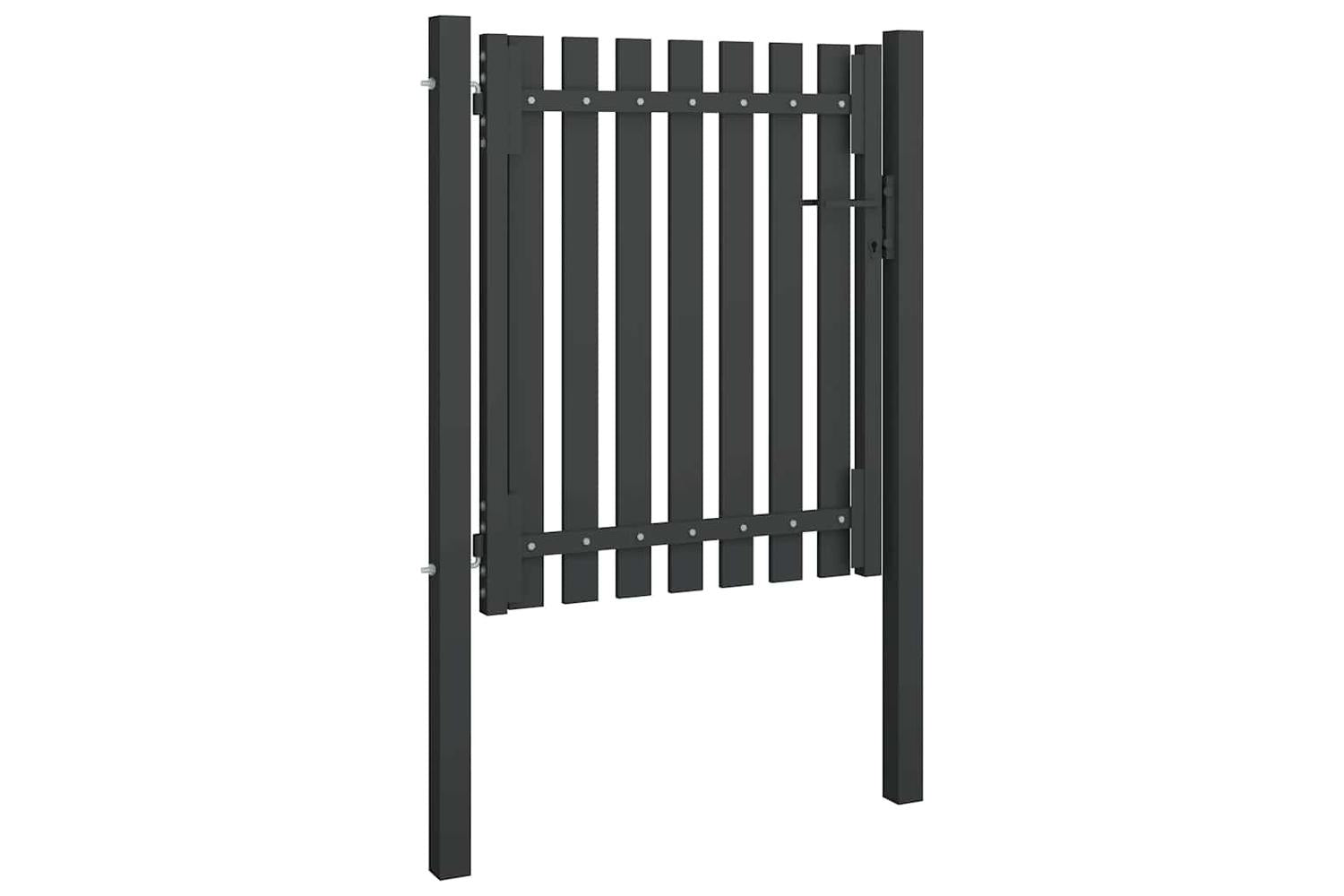Vidaxl 146328 Garden Fence Gate Steel 1x1.5 M Anthracite-2