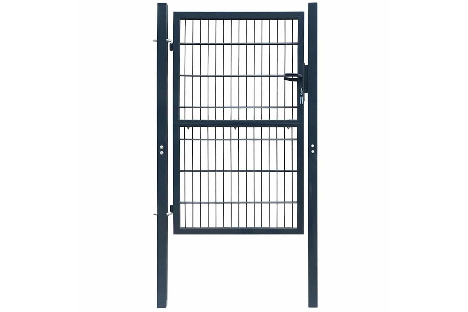 vidaXL 141744 2d Fence Gate (single) Anthracite Grey 106 X 210cm
