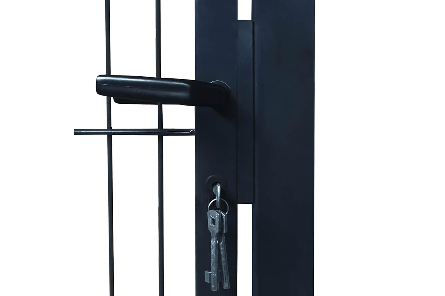 vidaXL 141744 2d Fence Gate (single) Anthracite Grey 106 X 210cm-6