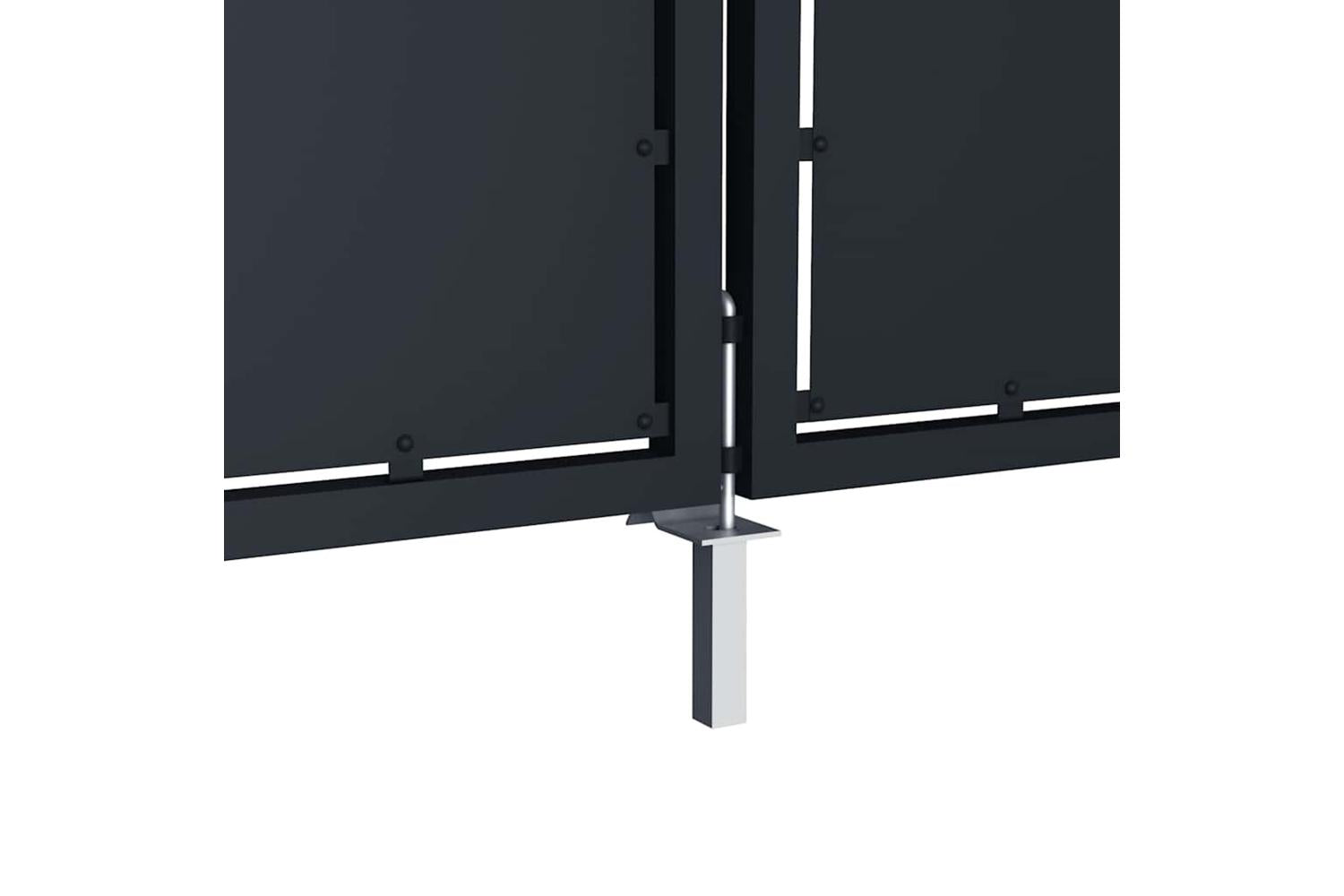 vidaXL 144526 Garden Gate Steel 300x150cm Anthracite-4