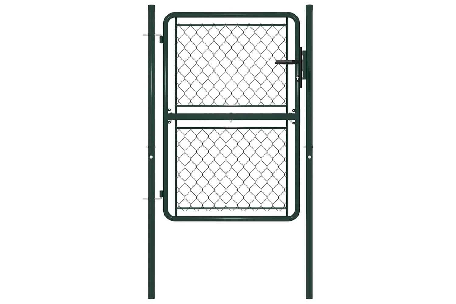 vidaXL 144405 Garden Gate Steel 100x150cm Green