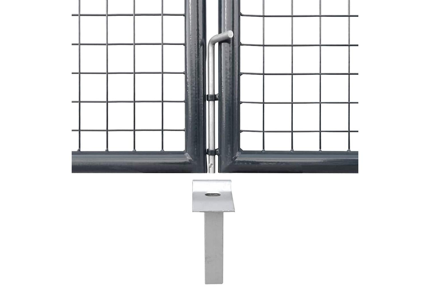 vidaXL 154530 Mesh Garden Gate Anthracite 300x175cm Galvanised Steel-6