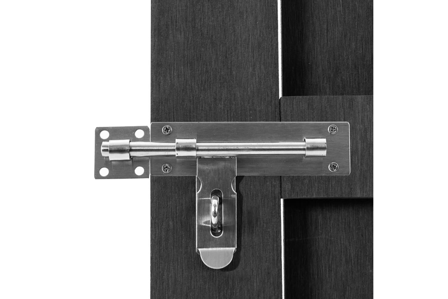 vidaXL 49085 Garden Gate Wpc 100x150cm Grey-4