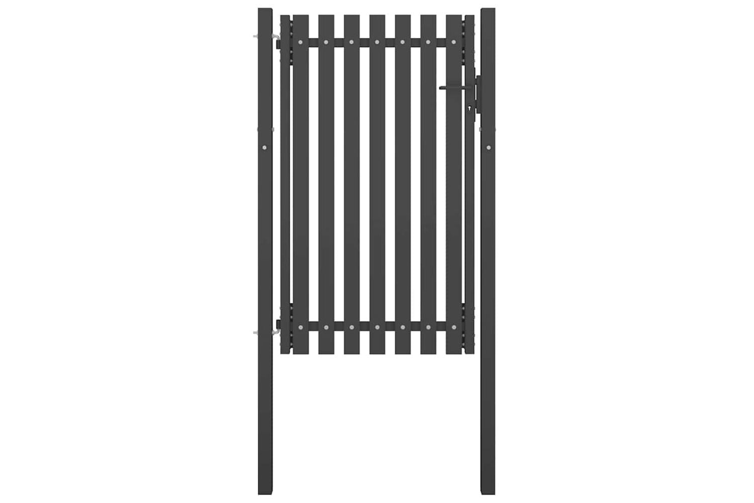 Vidaxl 146330 Garden Fence Gate Steel 1x2 M Anthracite