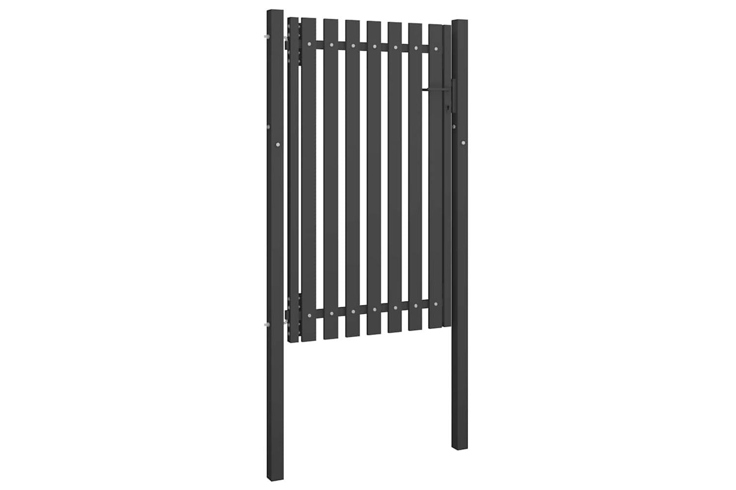 Vidaxl 146330 Garden Fence Gate Steel 1x2 M Anthracite-2