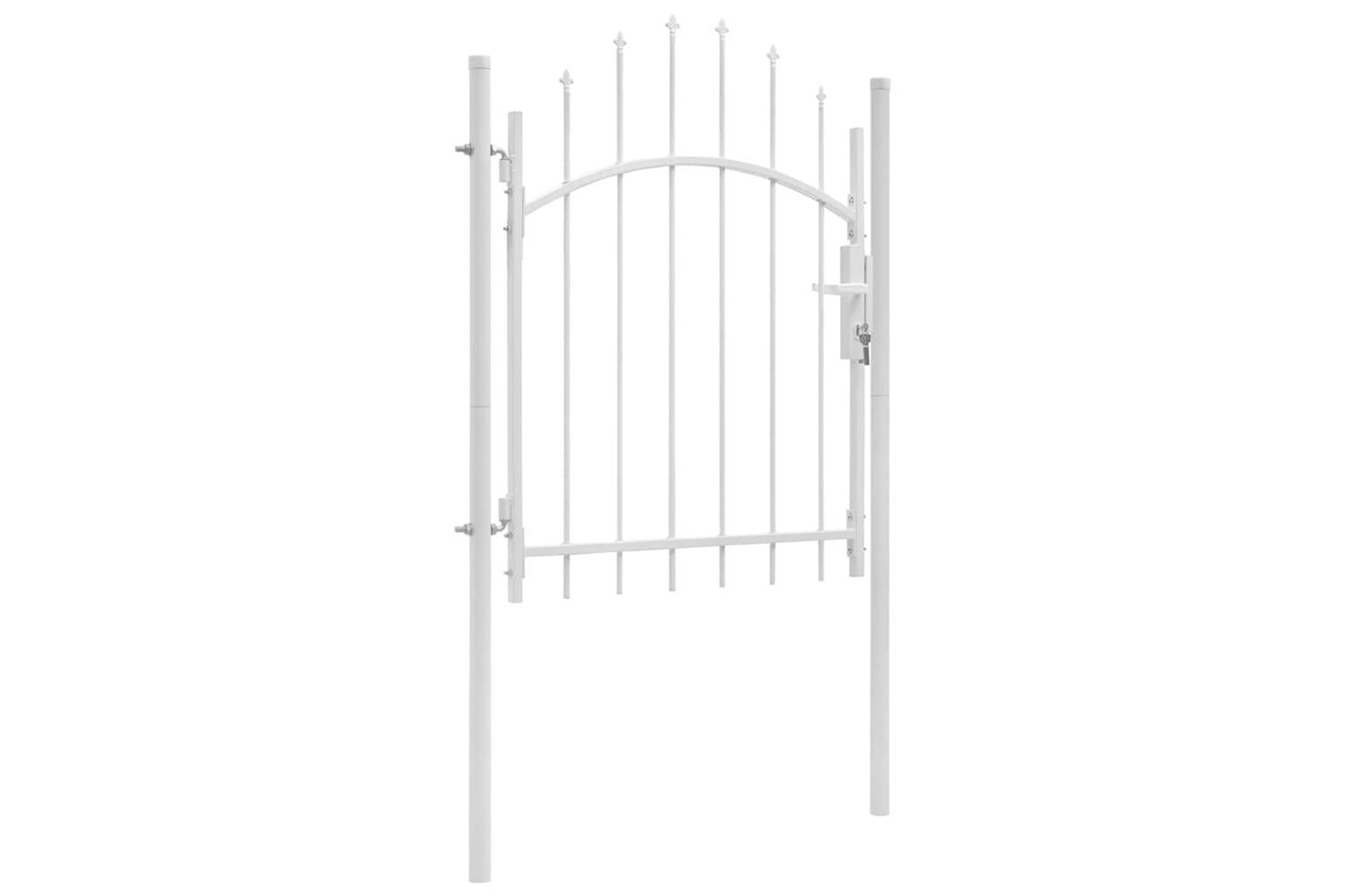 Vidaxl 143064 Garden Gate Steel 1x1.75 M White
