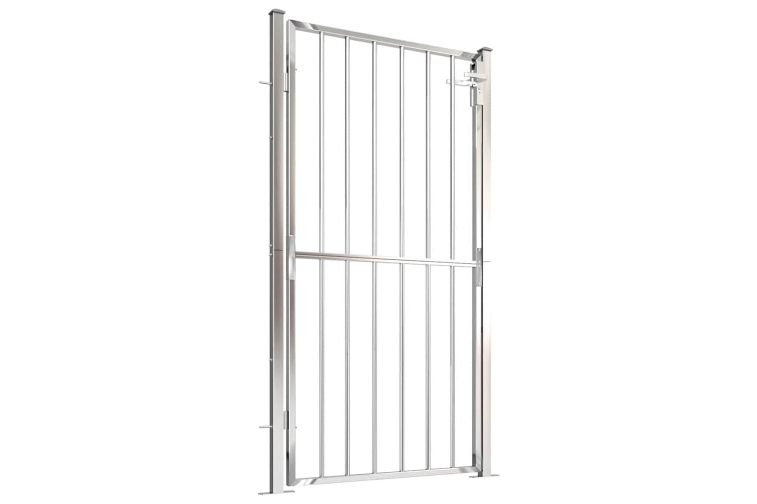 Vidaxl Garden Gate 100x180 Cm Stainless Steel-2