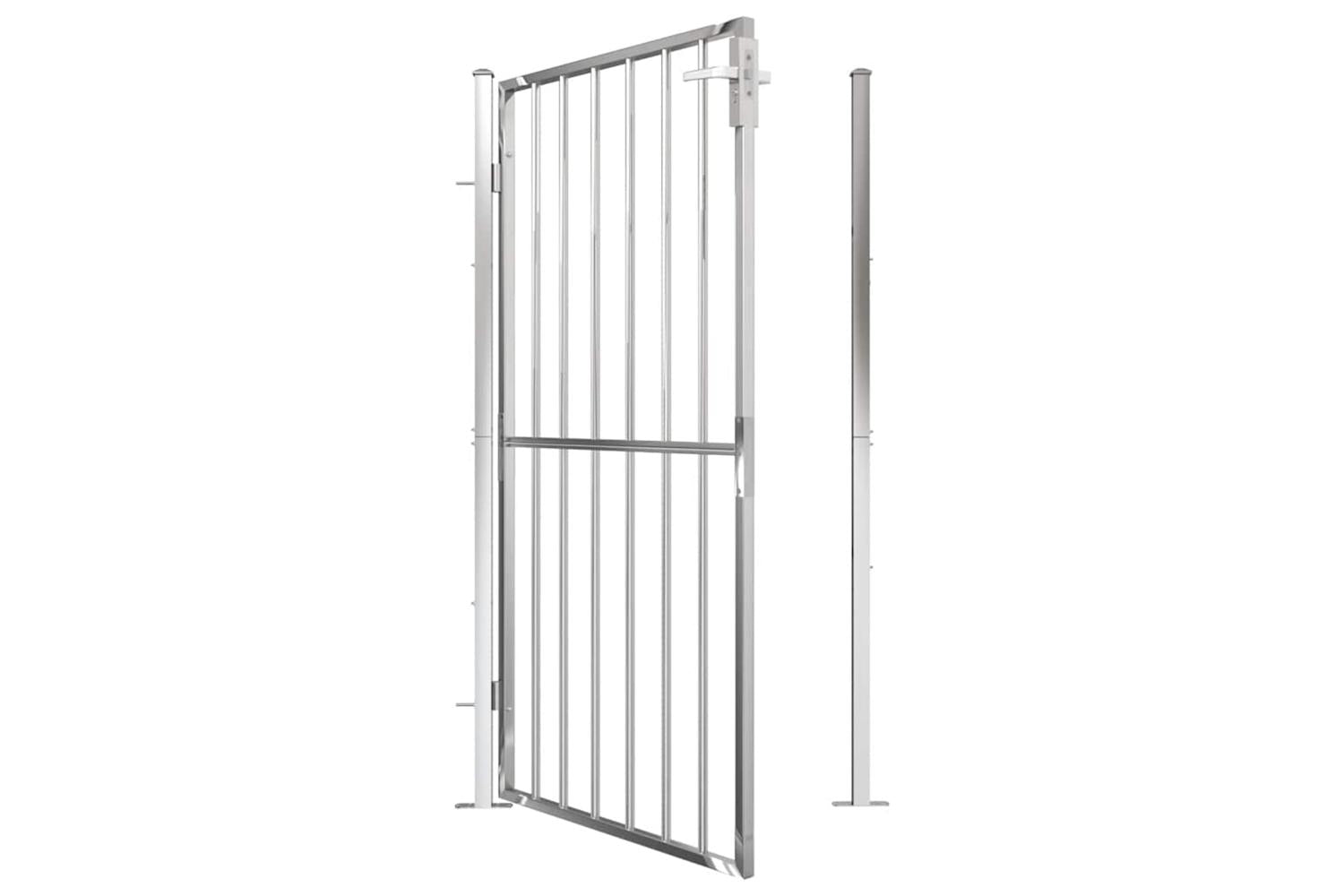 Vidaxl Garden Gate 100x180 Cm Stainless Steel-5