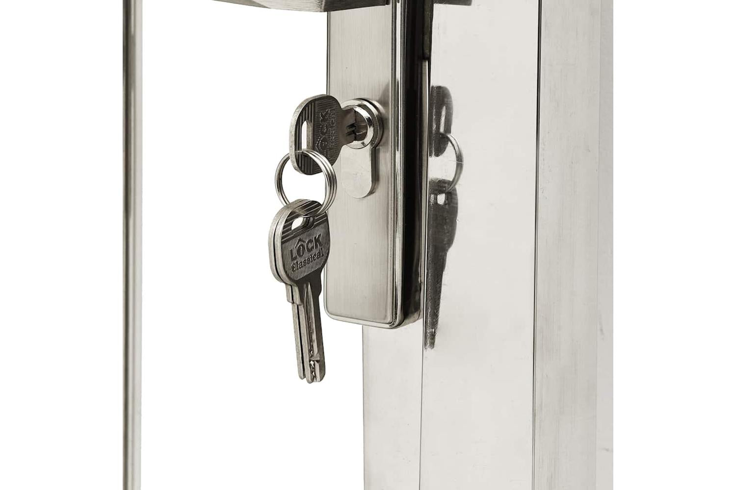 Vidaxl Garden Gate 100x180 Cm Stainless Steel-6