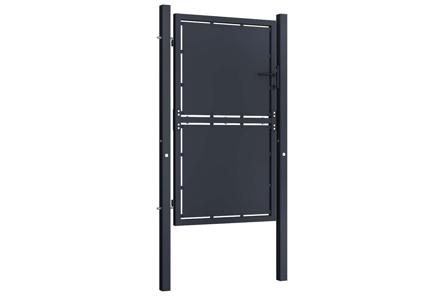 vidaXL 144519 Garden Gate Steel 100x125cm Anthracite-2