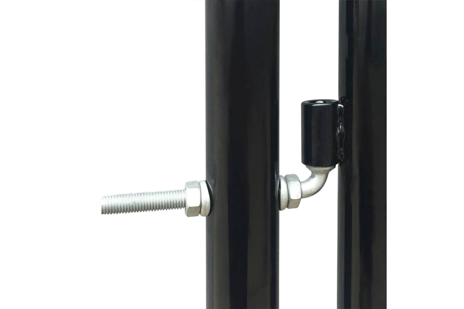 vidaXL 141689 Black Single Door Fence Gate 100 X 250cm-3
