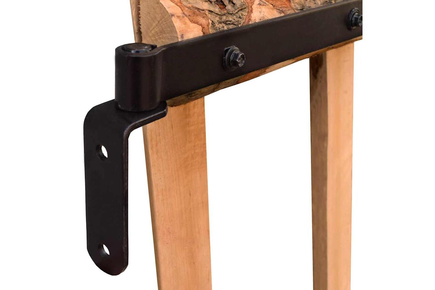 vidaXL 142594 Single Fence Gate Impregnated Hazel Wood 100x60cm-5