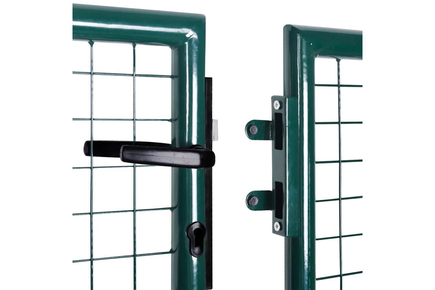 vidaXL 42979 Fence Gate Steel 306x150cm Green-6