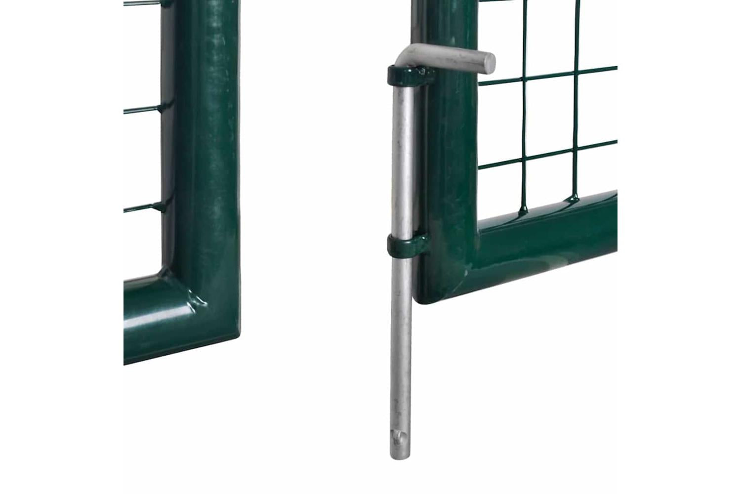 vidaXL 42979 Fence Gate Steel 306x150cm Green-7