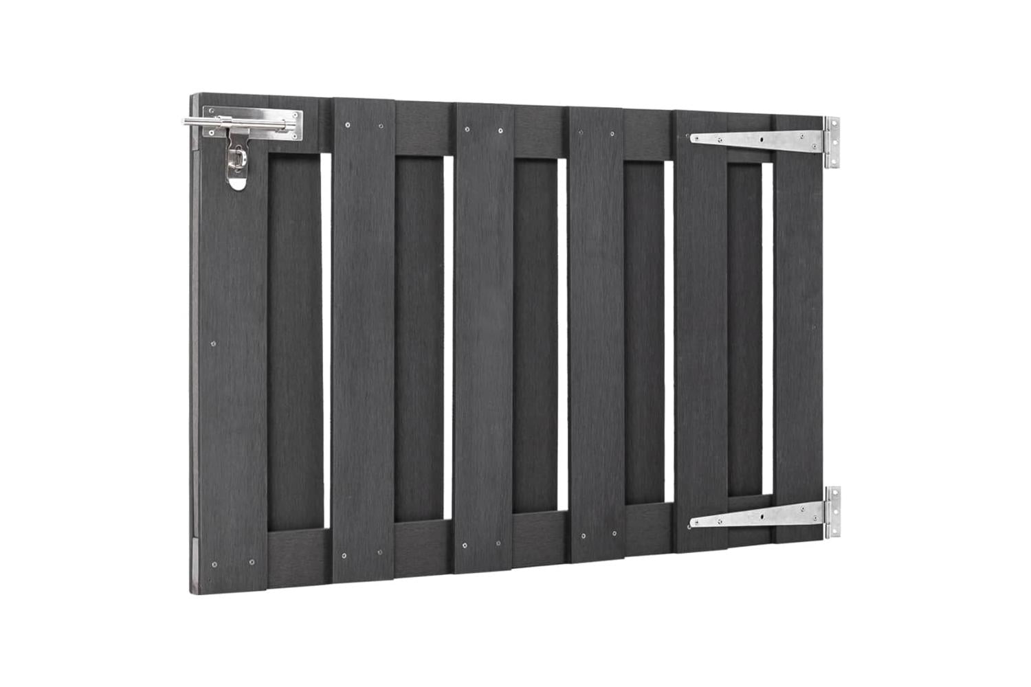 vidaXL 49081 Garden Gate Wpc 100x60cm Grey-3