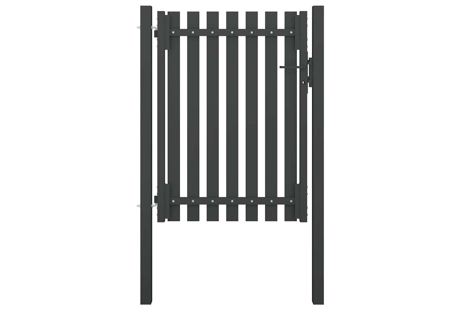 Vidaxl 146329 Garden Fence Gate Steel 1x1.7 M Anthracite