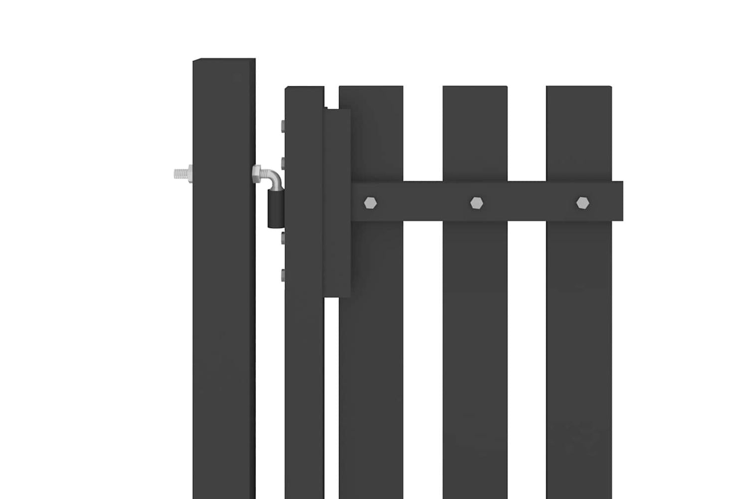 Vidaxl 146329 Garden Fence Gate Steel 1x1.7 M Anthracite-3