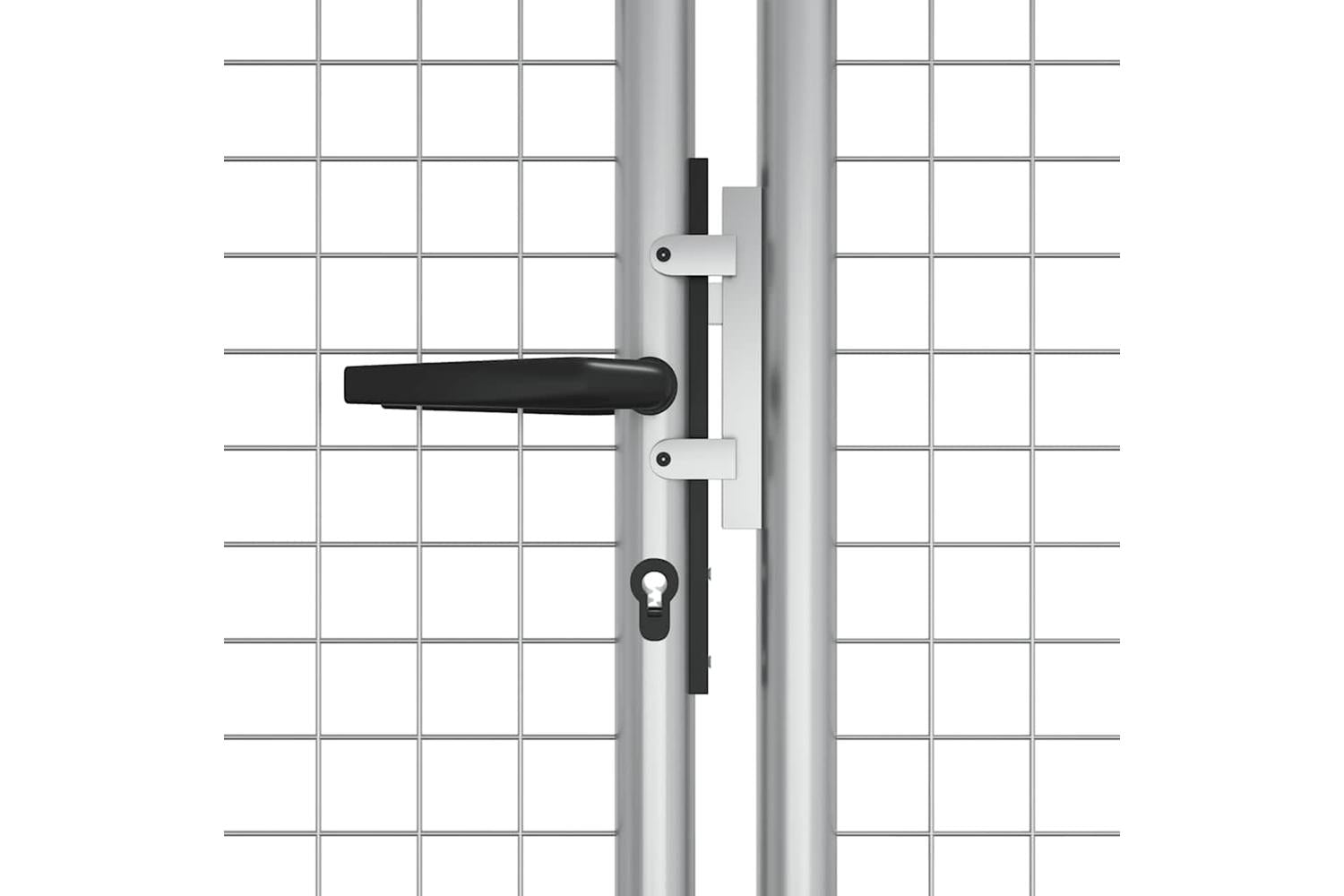 vidaXL 144300 Garden Gate Galvanised Steel 415x175cm Silver-3