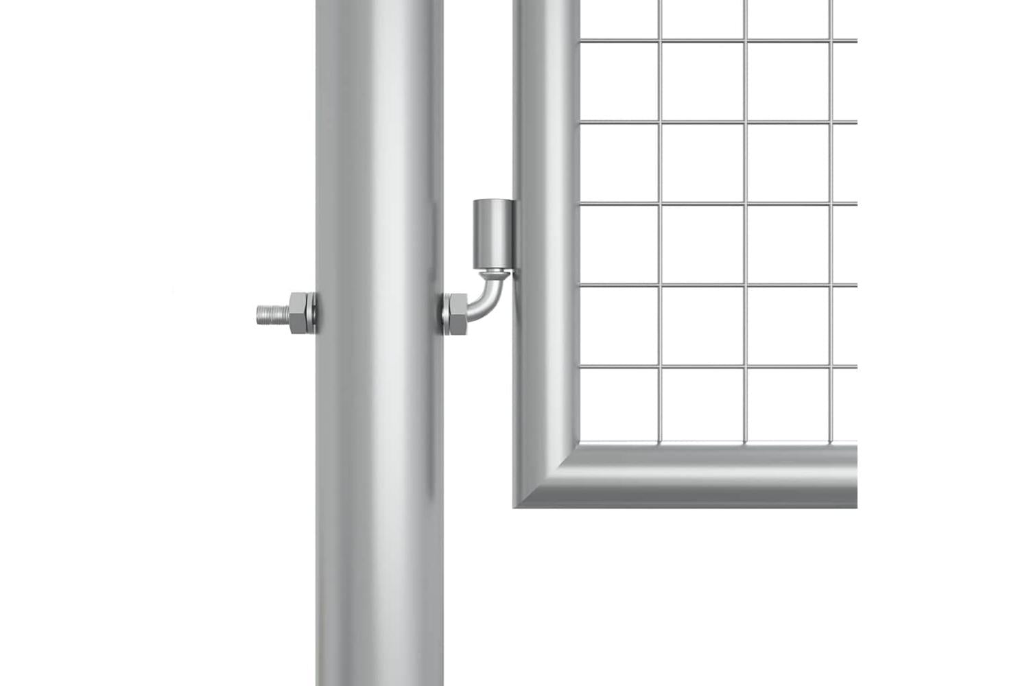 vidaXL 144300 Garden Gate Galvanised Steel 415x175cm Silver-5