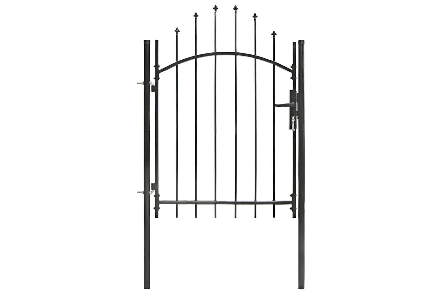 Vidaxl 143059 Garden Gate Steel 1x1.75 M Black-2