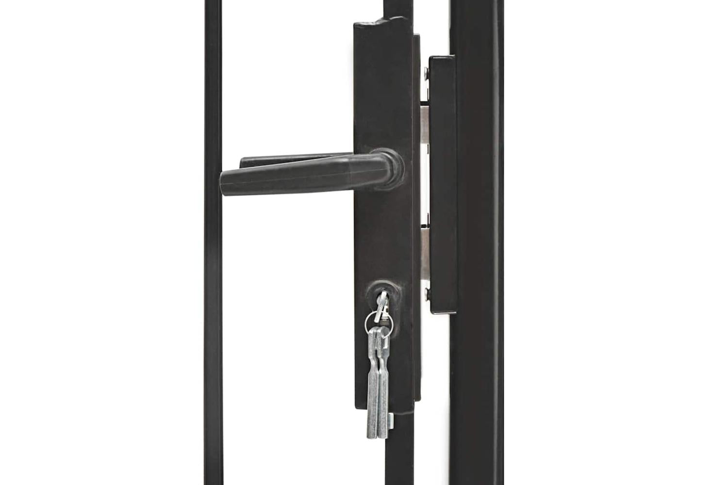 Vidaxl 143059 Garden Gate Steel 1x1.75 M Black-3
