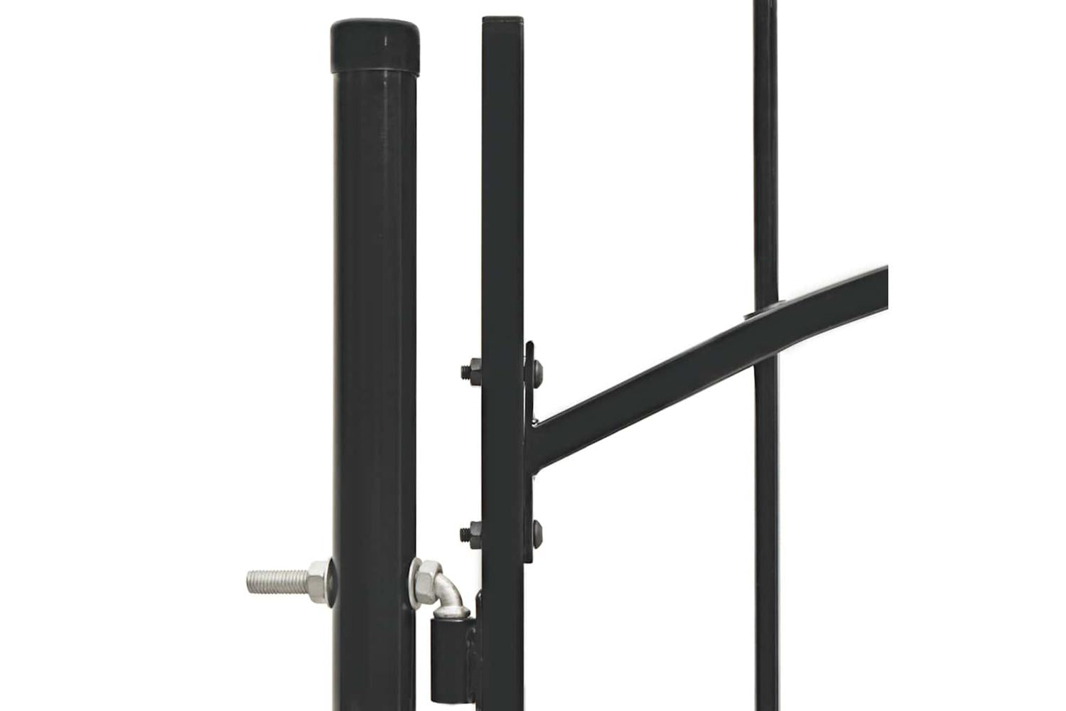 Vidaxl 143059 Garden Gate Steel 1x1.75 M Black-4